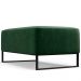 Kit 02 Puff Decorativo Para Sala De Estar Cléo W01 Base de Ferro 90cm Facto Verde Musgo - Lyam Decor