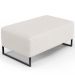 Kit 02 Puff Decorativo Para Sala de Estar Cléo Base de Ferro Preto 90 cm W01 Bouclê Cru - Lyam