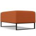 Kit 02 Puff Decorativo Para Sala de Estar Cléo W01 Base de Ferro 90cm Tecido Terracota - Lyam Decor