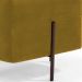 Kit 02 Puff Quadrado Decorativo Status 45x45 D02 Pés de Aço Veludo Mostarda C-279 - Lyam Decor