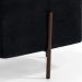 Kit 02 Puff Quadrado Decorativo Status 45x45 D02 Pés de Aço Veludo Preto C-300 - Lyam Decor