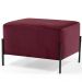 Kit 02 Puff Retangular Decorativo Status 60x45 D02 Pés de Aço Veludo Marsala C-278 - Lyam Decor
