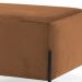 Kit 02 Puff Retangular Decorativo Status 60x45 D02 Pés de Aço Veludo Telha C-262 - Lyam Decor