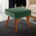 Kit 02 Puffs Banqueta Decorativa Com Pés Palito Lívia W01 Facto Verde Musgo - Lyam Decor