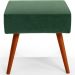 Kit 02 Puffs Banqueta Decorativa Com Pés Palito Lívia W01 Facto Verde Musgo - Lyam Decor