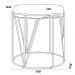 Kit 02 Puffs Decorativo Aramado Bronze Zaya L02 Corano Branco - Lyam Decor