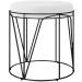 Kit 02 Puffs Decorativo Aramado Preto Zaya L02 Corano Branco - Lyam Decor