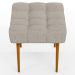 Kit 02 Puffs Decorativo Para Sala De Estar Requinte L02 Linho Bege - Lyam Decor
