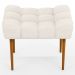 Kit 02 Puffs Decorativo Para Sala De Estar Requinte L02 Linho Cru - Lyam Decor