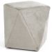 Kit 02 Puffs Decorativo Para Sala de Estar Ametista D02 Veludo Bege C-309 - Lyam Decor