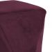 Kit 02 Puffs Decorativo Para Sala de Estar Ametista D02 Veludo Marsala C-278 - Lyam Decor