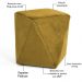 Kit 02 Puffs Decorativo Para Sala de Estar Ametista D02 Veludo Mostarda C-279 - Lyam Decor