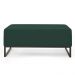 Kit 02 Puffs Decorativo Para Sala de Estar Cléo W01 Base Ferro 90 cm Suede Verde Musgo - Lyam Decor