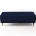 Kit 02 Puffs Decorativo Sala Bali W01 Pés Palito 120x50cm Couro Sintético Azul Marinho - Lyam Decor