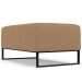 Kit 02 Puffs Decorativo Sala De Estar Cléo 90cm Base De Ferro Preto W01 Bouclê Mostarda - Lyam Decor