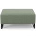 Kit 02 Puffs Decorativo Sala De Estar Cléo 90cm Base De Ferro Preto W01 Bouclê Oliva - Lyam Decor