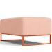 Kit 02 Puffs Decorativo Sala De Estar Cléo 90cm W01 Base Ferro Cobre Linho Rosê - Lyam Decor