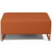 Kit 02 Puffs Decorativo Sala De Estar Cléo 90cm W01 Base Ferro Cobre Tecido Terracota - Lyam Decor