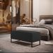 Kit 02 Puffs Decorativo Sala De Estar Cléo 90cm W01 Base Ferro Preto Bouclê Preto - Lyam Decor