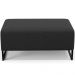 Kit 02 Puffs Decorativo Sala De Estar Cléo 90cm W01 Base Ferro Preto Bouclê Preto - Lyam Decor