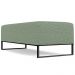 Kit 02 Puffs Decorativo Sala de Estar Bali W01 Base Ferro 120x50 cm Bouclê Oliva - Lyam Decor