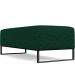 Kit 02 Puffs Decorativo Sala de Estar Bali W01 Base Ferro 120x50 cm Bouclê Verde - Lyam Decor