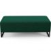 Kit 02 Puffs Decorativo Sala de Estar Bali W01 Base Ferro 120x50 cm Bouclê Verde - Lyam Decor