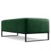 Kit 02 Puffs Decorativo Sala de Estar Bali W01 Base Ferro 120x50 cm Facto Verde Musgo - Lyam Decor