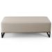 Kit 02 Puffs Decorativo Sala de Estar Bali W01 Base Ferro 120x50 cm Linho Bege - Lyam Decor