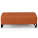 Kit 02 Puffs Decorativo Sala de Estar Bali W01 Base Ferro 120x50cm Tecido Terracota - Lyam Decor