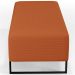 Kit 02 Puffs Decorativo Sala de Estar Bali W01 Base Ferro 120x50cm Tecido Terracota - Lyam Decor