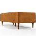 Kit 02 Puffs Decorativo Sala de Estar Bali W01 Pés Palito 120x50cm Couríssimo Whisky - Lyam Decor