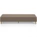 Kit 02 Puffs Decorativo Sala de Estar Bali W01 Pés Palito 170x60cm Bouclê Bege - Lyam Decor