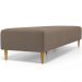 Kit 02 Puffs Decorativo Sala de Estar Bali W01 Pés Palito 170x60cm Bouclê Bege - Lyam Decor