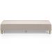Kit 02 Puffs Decorativo Sala de Estar Bali W01 Pés Palito 170x60cm Bouclê Creme - Lyam Decor