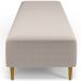 Kit 02 Puffs Decorativo Sala de Estar Bali W01 Pés Palito 170x60cm Bouclê Creme - Lyam Decor