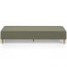 Kit 02 Puffs Decorativo Sala de Estar Bali W01 Pés Palito 170x60cm Bouclê Oliva - Lyam Decor