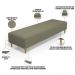 Kit 02 Puffs Decorativo Sala de Estar Bali W01 Pés Palito 170x60cm Bouclê Oliva - Lyam Decor