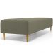 Kit 02 Puffs Decorativo Sala de Estar Bali W01 Pés Palito 170x60cm Bouclê Oliva - Lyam Decor