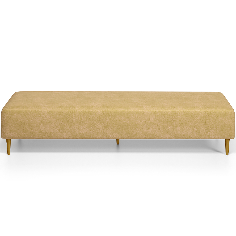 Kit 02 Puffs Decorativo Sala de Estar Bali W01 Pés Palito 170x60cm Couríssimo Fendi - Lyam Decor