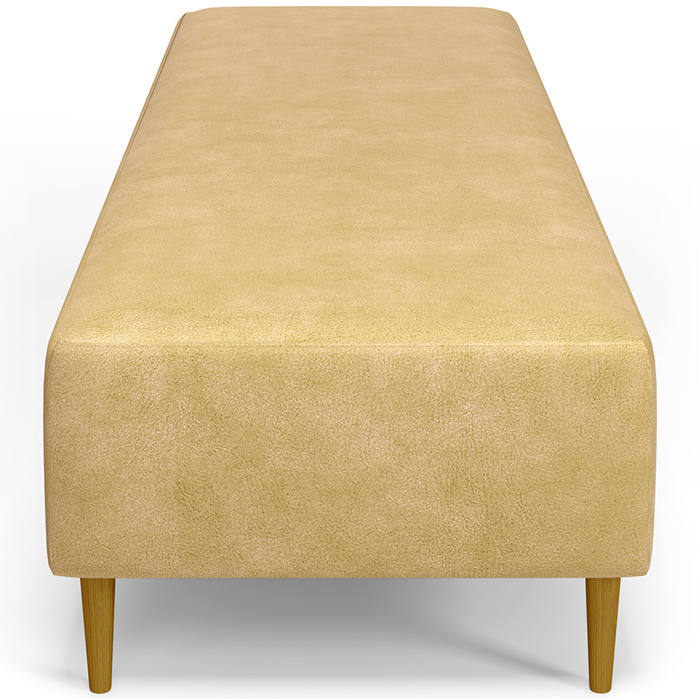 Kit 02 Puffs Decorativo Sala de Estar Bali W01 Pés Palito 170x60cm Couríssimo Fendi - Lyam Decor