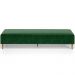 Kit 02 Puffs Decorativo Sala de Estar Bali W01 Pés Palito 170x60cm Couríssimo Verde musgo - Lyam Decor