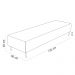 Kit 02 Puffs Decorativo Sala de Estar Bali W01 Pés Palito 170x60cm Couríssimo Verde musgo - Lyam Decor