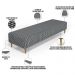 Kit 02 Puffs Decorativo Sala de Estar Bali W01 Pés Palito 170x60cm Pied Poule - Lyam Decor