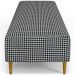 Kit 02 Puffs Decorativo Sala de Estar Bali W01 Pés Palito 170x60cm Pied Poule - Lyam Decor