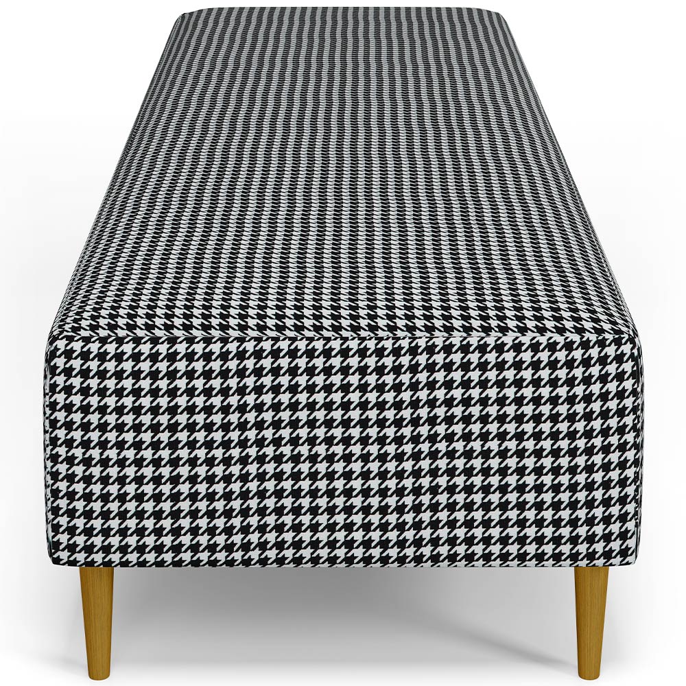 Kit 02 Puffs Decorativo Sala de Estar Bali W01 Pés Palito 170x60cm Pied Poule - Lyam Decor