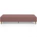 Kit 02 Puffs Decorativo Sala de Estar Bali W01 Pés Palito 170x60cm Suede Rosê - Lyam Decor