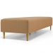 Kit 02 Puffs Decorativo Sala de Estar Bali W01 Pés Palito 190x60cm Bouclê Mostarda - Lyam Decor
