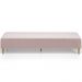 Kit 02 Puffs Decorativo Sala de Estar Bali W01 Pés Palito 190x60cm Bouclê Rosê - Lyam Decor