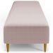 Kit 02 Puffs Decorativo Sala de Estar Bali W01 Pés Palito 190x60cm Bouclê Rosê - Lyam Decor
